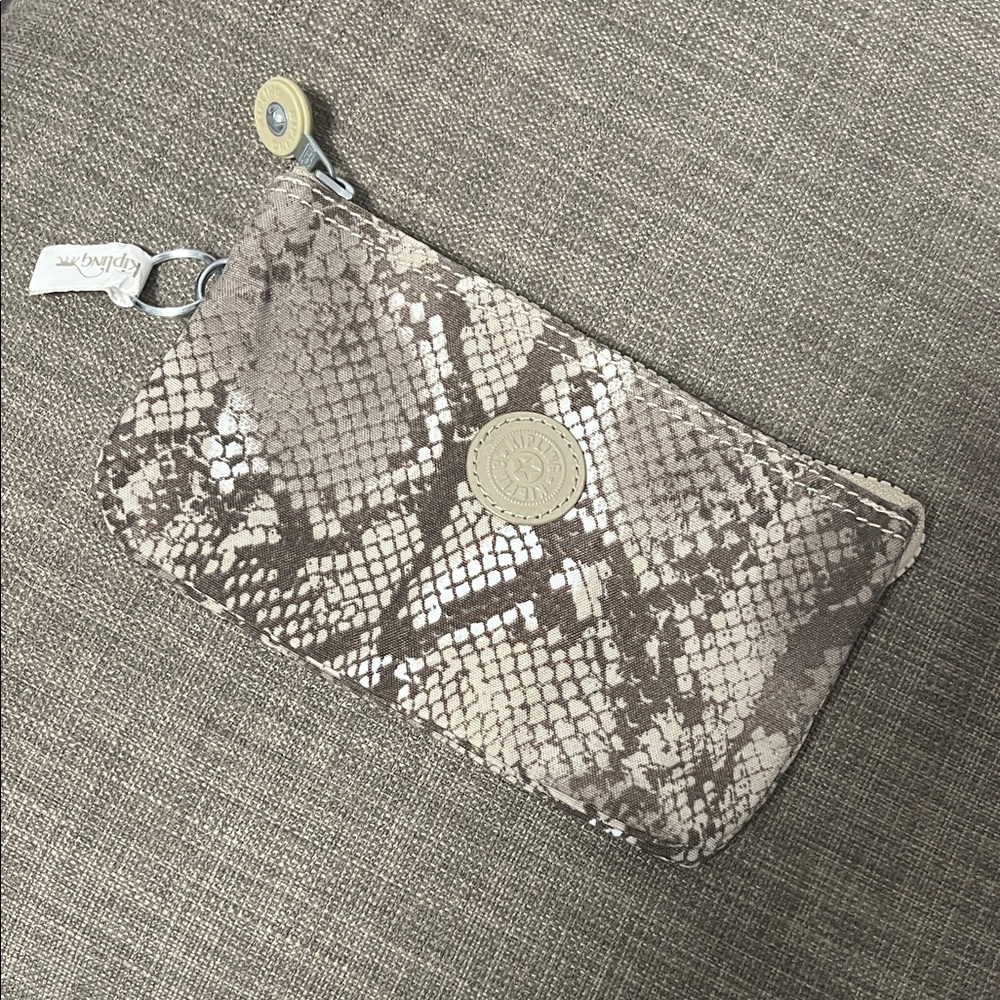 Kipling Beige Snake Print Wallet